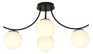 Prisadený luster BOSTON 4xE14/10W/230V čierna