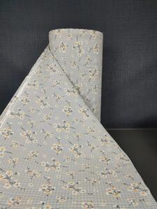 Ervi bavlna-krep š.240 cm - Čerešňový kvet na šedom č.25732-10, metráž