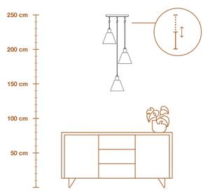 Ledvance - Luster na lanku DECOR RAFFIA 3xE27/15W/230V rafia