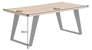 Dizajnový konferenčný stolík Maalik 115 cm akácia