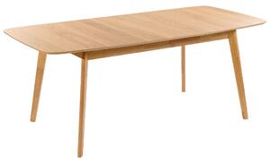 Jedálenský stôl svetlé drevo 150/190 x 90 cm rozkladací drevené nohy škandinávsky štýl