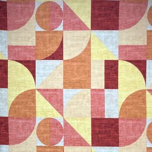 Ervi bavlna flanel š.240cm Abstrakcia oranžová-červená - 26589-9, metráž