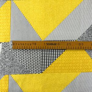 Ervi bavlna flanel š.240cm Abstrakcia - žlté/sivé - 26589-3, metráž