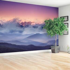 Fototapeta Vliesová Mraky hory 250x104 cm