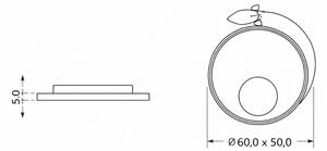 Brilagi -LED Detské stropné svietidlo STARSHIP LED/64W/230V 3000/4500/6000K žltá