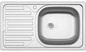 Nerezový drez Sinks CLASSIC 760 M 0,5 mm matný PRAVÝ