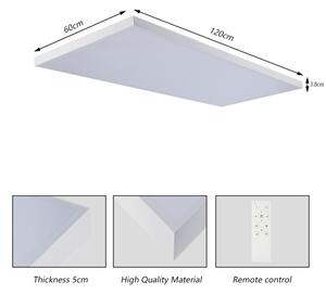 Brilagi-LED Stmievateľné kúpeľňové svietidlo FRAME SMART LED/96W/230V IP44 biele+DO