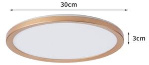 Brilagi - LED kúpeľňové stropné svietidlo ULTRA SLIM LED/18W/230V pr. 30 cm ružové zlato IP54