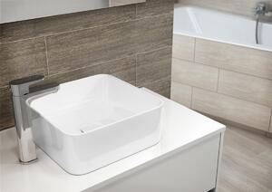 Cersanit - skrinka pod umývadlo na dosku 100cm, biely lesk , Cersanit Crea, S924-006