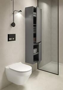 Cersanit Crea, kúpeľňová vysoká skrinka, biela lesklá, S924-022