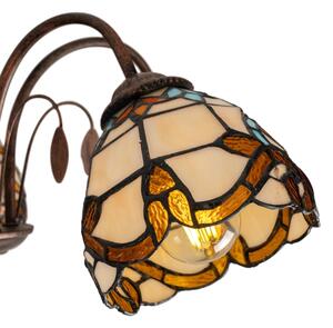 Brilagi - Tiffany vitrážový prisadený luster MIRABELLA 5xE27/60W/230V priemer 60 cm
