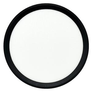 LED stropné svietidlo, 18 W, 230 V, 3000/4000/6500 K, priemer 23 cm, čierne