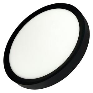 LED stropné svietidlo, 18 W, 230 V, 3000/4000/6500 K, priemer 23 cm, čierne