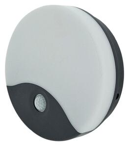 LED vonkajšie nástenné svietidlo s pohybovým senzorom LED/18W/230V IP44 antracit