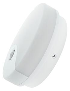 LED vonkajšie nástenné svietidlo s pohybovým senzorom, 18 W, 230 V, IP44, biele