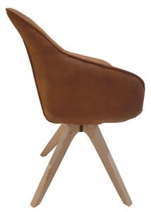 Jedálenská stolička Viborg, camel vintage látka