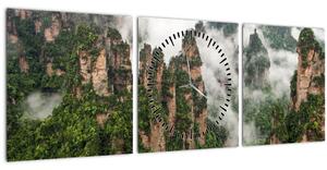 Obraz - National Park Zhangjiajie, Čína (s hodinami) (90x30 cm)