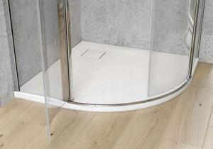 Cersanit Moduo - štvrťkruhový sprchovací kút 80x80x195, 6mm číre sklo, chrómový profil, S162-009
