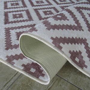 Béžový moderný protišmykový koberec Fay 02 Rozmer: 160x220 cm