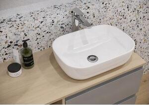 Cersanit Moduo, umývadlo na dosku 50,5x36x15 cm, biela lesklá, K116-050