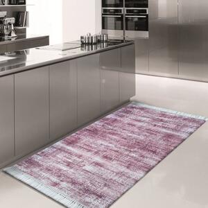 Kvalitný fialový koberec s protišmykovou úpravou Šírka: 80 cm | Dĺžka: 300 cm