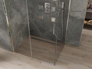 Mexen Omega, sprchovací kút s posuvnými dverami 100 (dvere) x 70 (stena) cm, 8mm číre sklo, chrómový profil, 825-100-070-01-00