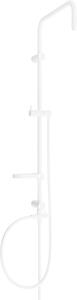 Mexen X, sprchový stĺp, sprchová hadica 150cm, mydelnička, prepínač sprchy, biela, 7939199-20
