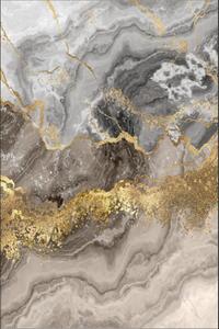 Conceptum Hypnose Koberec Marble 120x180 cm šedý/zlatý