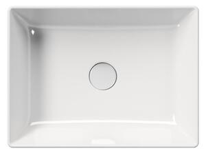 GSI KUBE X keramické umývadlo na dosku, 50x37cm, biela ExtraGlaze