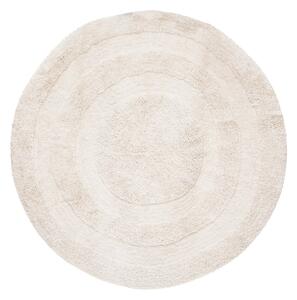 Biely okrúhly koberec SPIRALE 120 cm