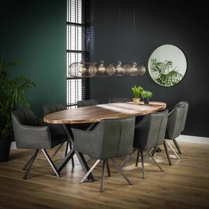 Jedálenský stôl 20-43 240x100cm Drevo Saja natural-Komfort-nábytok