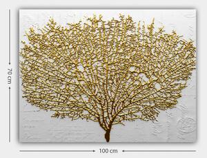 Hanah Home Obraz Strom 70x100 cm zlatý