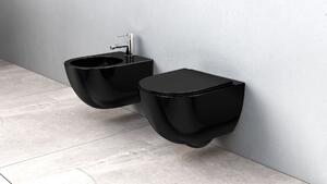 AKCE/SET/LIVERO Geberit - Modul pre závesné WC s tlačidlom Sigma30, čierna/chróm + REA - Závesná WC misa Carlo Mini Slim matne čierna