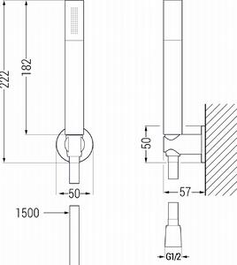 Mexen príslušenstvo - podomietkový 1-bodový ručný sprchový set R-70, zlatá, 785705051-50