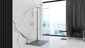 Rea GREY ROCK- Akrylátová sprchová vanička 80 x 100 x 3,5 cm + sifón, šedá, REA-K4582