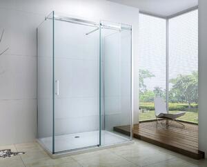 Mexen OMEGA 3-stenný sprchovací kút 110x80cm, 8mm sklo, chrómový profil-číre sklo, 825-110-080-03-00