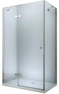 Mexen Roma, sprchovací kút 85 (dvere) x 50 (stena) cm, 6mm číre sklo, chrómový profil, 854-085-050-01-00
