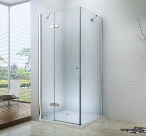 Mexen Roma, sprchovací kút 120 (dvere) x 50 (stena) cm, 6mm číre sklo, chrómový profil, 854-120-050-01-00