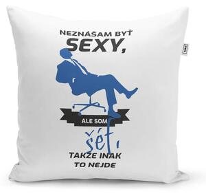 Sablio Vankúš Neznášam byť sexy, ale som šéf: 40x40 cm