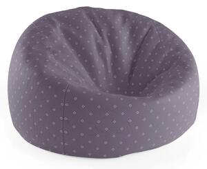 Sablio Sedací vak Cocoon Biele štvorce - 75 x 45 x 35 cm