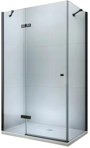 Mexen ROMA sprchovací kút 90x90cm, 6mm sklo, čierny profil-číre sklo, 854-090-090-70-00
