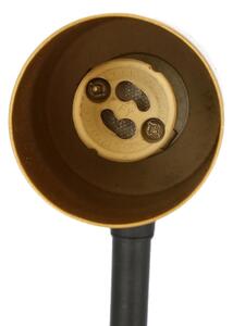 Nástenná lampička TINA 1xGU10/15W/230V čierna/zlatá