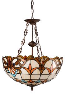 Brilagi - Tiffany vitrážny luster na reťazi MIRABELLA 3xE27/60W/230V priemer 50 cm