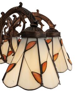 Brilagi - Tiffany vitrážový prisadený luster FOLIA 6xE27/60W/230V pr. 60 cm