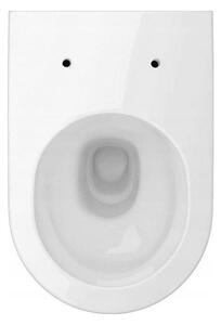 Cersanit Inverto závesná wc misa StreamOn 52 x 35,5 cm + pomaly-padajúce sedátko, Biela, S701-432