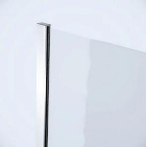 Cersanit Moduo - bočná stena 90x195cm, chrómový profil-číre sklo, S162-008