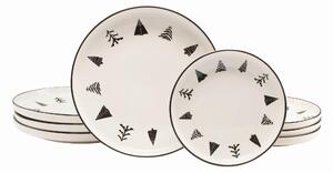 JEDÁLENSKÝ SERVIS Nordic Christmas Black 8-dielne Creatable - Jedálenské sety, Online Only
