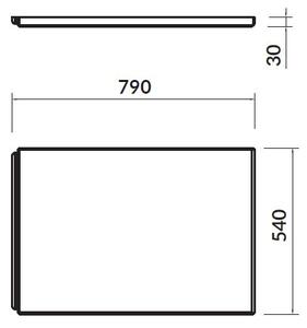 Cersanit VIRGO/INTRO bočný panel k vani 180 cm, S401-089