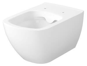 Cersanit Virgo, závesná wc misa CleanOn 56x36x37 cm s pomaly padajúcim sedátkom, biela, S701-427