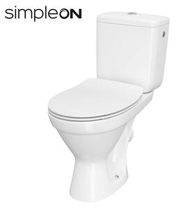Cersanit Carsania II CleanOn WC kombi + pomaly padajúce sedátko, zadný odpad, 3/6L, K11-2340